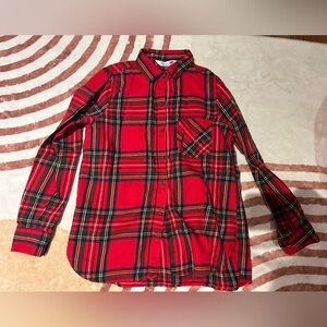 Plaid long sleeve size small